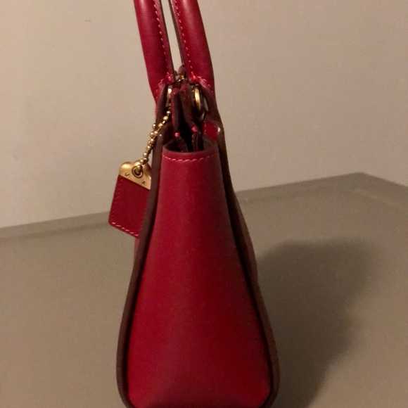 Coach Deep Red Troupe Tote 16 - Picture 12 of 15